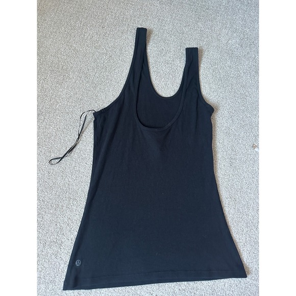 Lululemon LA Double Strap Shoulder Tank Black Size 8 Medium - Picture 6 of 7